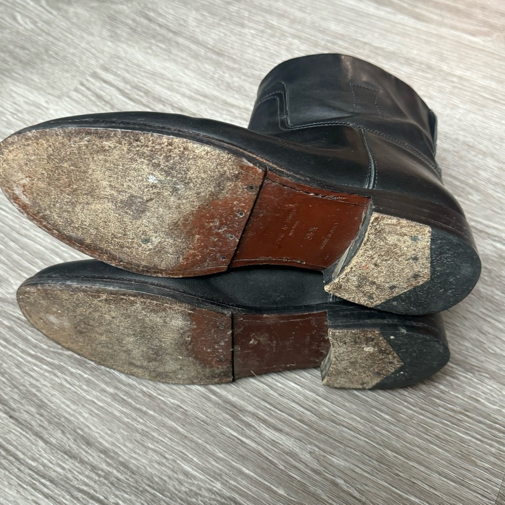 Rag & Bone Black Holly Leather Boots 38 1/2 - Picture 7 of 7